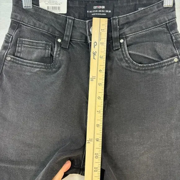 Cotton On Black Straight Leg Jeans - Picture 10 of 12